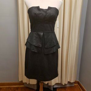 Teeze Me  Strapless Peplum Dress Jr. Size 7